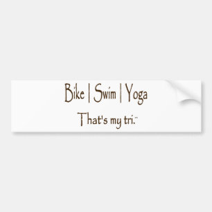 Yoga för simma för cykel bildekal