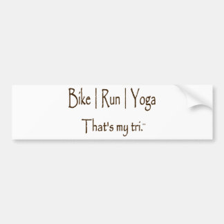Yoga för springa | för cykel | bildekal
