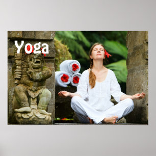Yoga för unga kvinnor poster