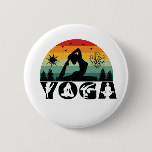 Yoga - Fred, Kärlek och ljus Knapp