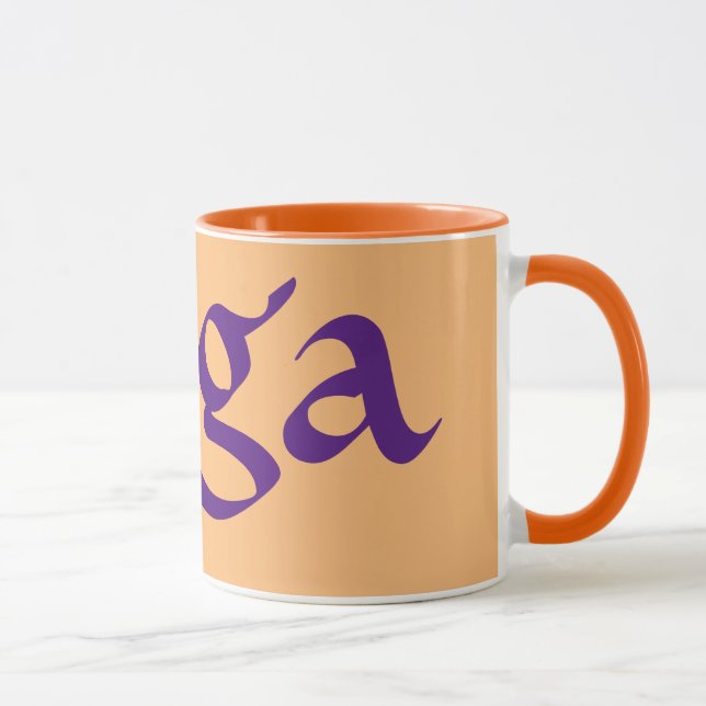 Yoga Fredstecken Blommigt Mugg (Höger)