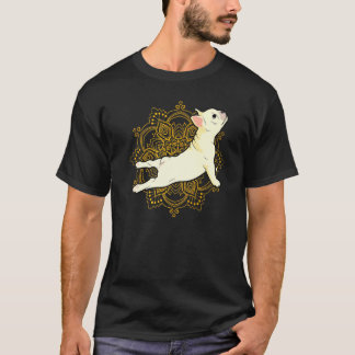 Yoga Frenchie Bulldog Bhujangasana Mandala T Shirt