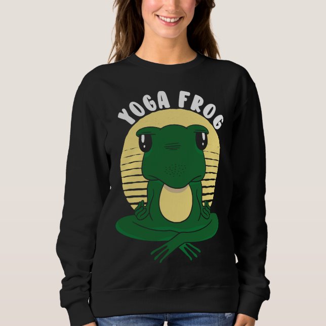 Yoga Frog 81 T Shirt (Framsida)