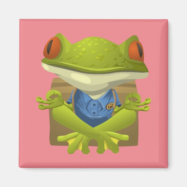 Yoga Frog Magnet (Framsidan)