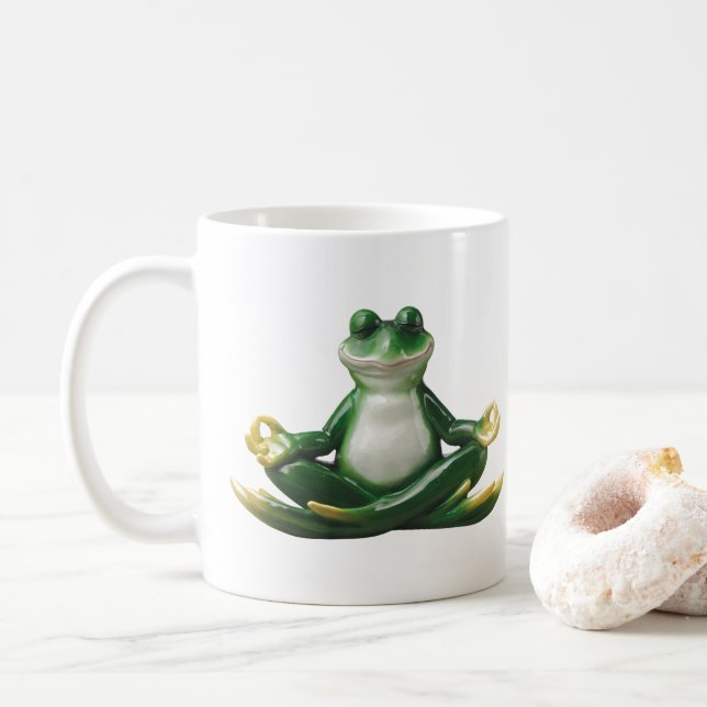 Yoga Frog, Yoga Gifts, Frog Gifts, Frog Kaffemugg (Med munk)