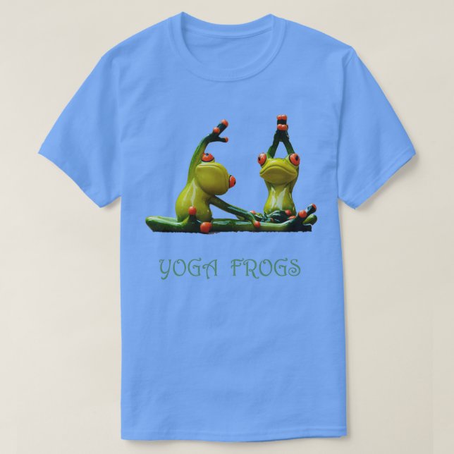 Yoga Frogs Fitness Design T Shirt (Design framsida)