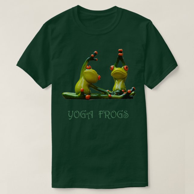 Yoga Frogs Fitness Design T Shirt (Design framsida)