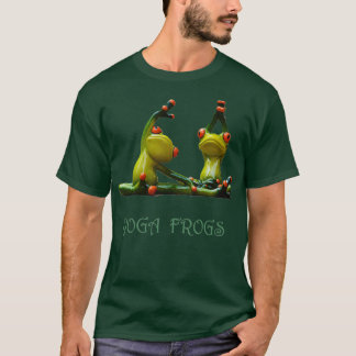 Yoga Frogs Fitness Design T Shirt