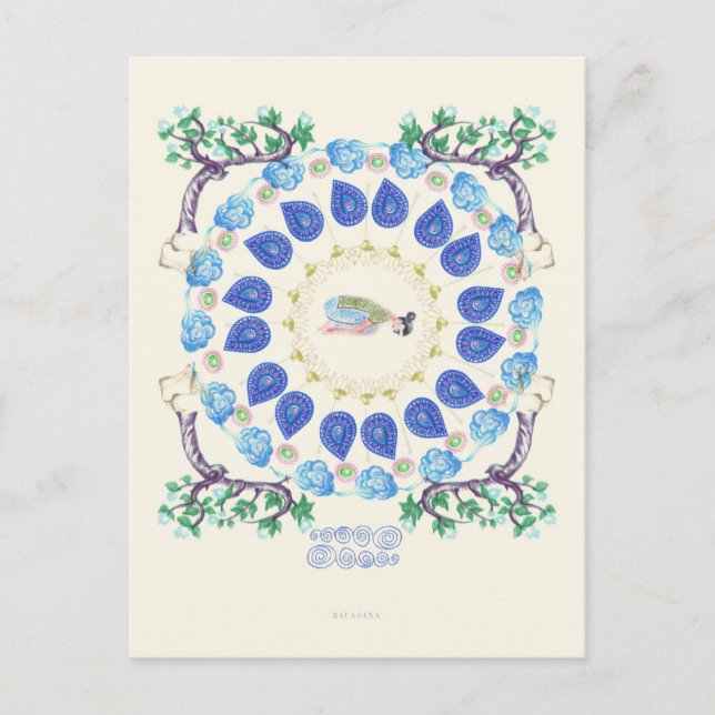 yoga Garden II Vykort (Framsida)