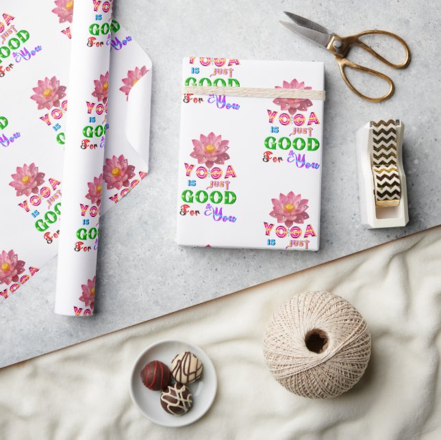 Yoga-gåva är bara bra för dig presentpapper (Hantverk)