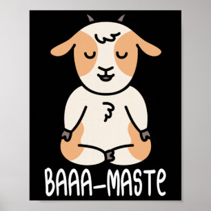 Yoga Get Lotusposition Yogi Kvinnor Meditation Get Poster