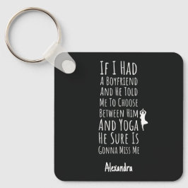 Yoga Gifts For Girls Yogi Funny Personalized Nyckelring