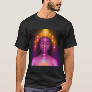 Yoga Girl Female Sol Salutation Meditation Chakra T Shirt