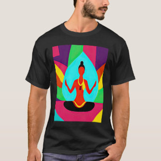 Yoga Girl Female Sol Salutation Meditation Chakra T Shirt