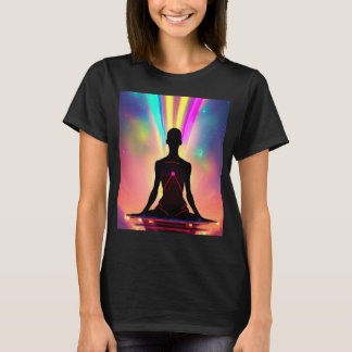 Yoga Girl Female Sol Salutation Meditation Chakra T Shirt