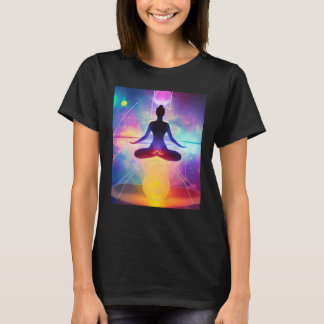 Yoga Girl Female Sol Salutation Meditation Chakra T Shirt