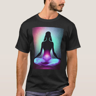 Yoga Girl Female Sol Salutation Meditation Chakra T Shirt
