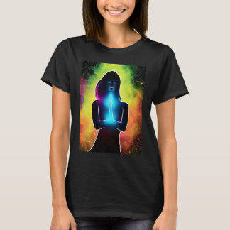 Yoga Girl Female Sol Salutation Meditation Chakra T Shirt