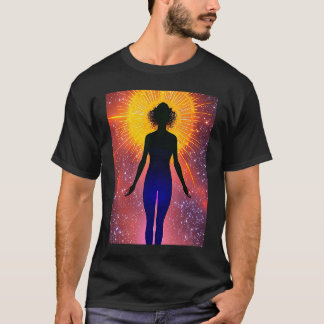 Yoga Girl Female Sol Salutation Meditation Chakra T Shirt