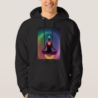 Yoga Girl Female Sun Salutation Meditation Chakra Hoodie