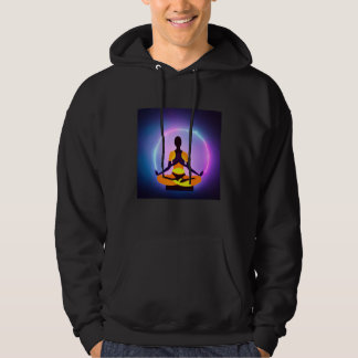 Yoga Girl Female Sun Salutation Meditation Chakra  Hoodie