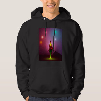 Yoga Girl Female Sun Salutation Meditation Chakra Hoodie