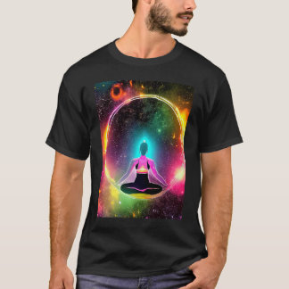 Yoga Girl Female Sun Salutation Meditation Chakra  T Shirt