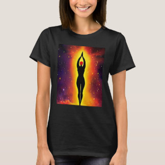 Yoga Girl Female Sun Salutation Meditation Chakra T Shirt
