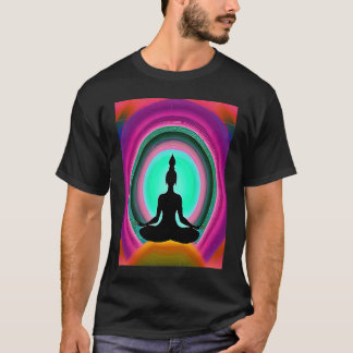 Yoga Girl Female Sun Salutation Meditation Chakra  T Shirt