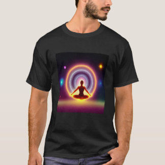 Yoga Girl Female Sun Salutation Meditation Chakra  T Shirt