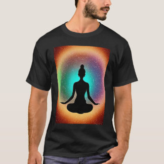 Yoga Girl Female Sun Salutation Meditation Chakra  T Shirt