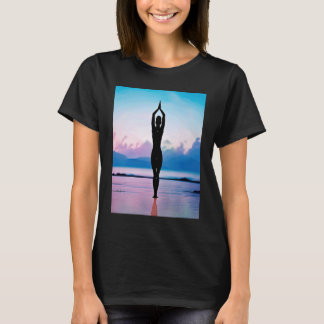 Yoga Girl Female Sun Salutation Meditation Chakra T Shirt