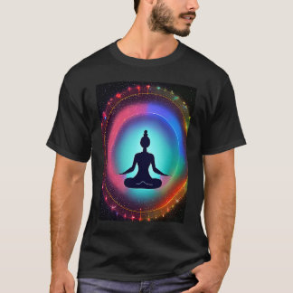 Yoga Girl Female Sun Salutation Meditation Chakra  T Shirt