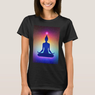 Yoga Girl Female Sun Salutation Meditation Chakra  T Shirt