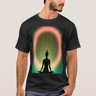 Yoga Girl Female Sun Salutation Meditation Chakra  T Shirt