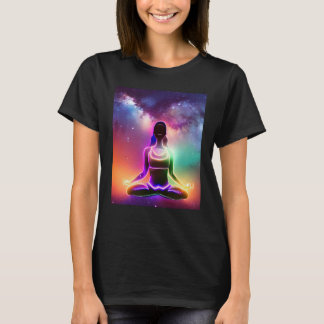 Yoga Girl Female Sun Salutation Meditation Chakra T Shirt
