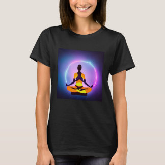 Yoga Girl Female Sun Salutation Meditation Chakra  T Shirt