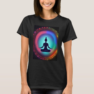 Yoga Girl Female Sun Salutation Meditation Chakra  T Shirt