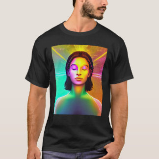 Yoga Girl Female Sun Salutation Meditation Chakra  T Shirt