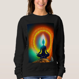 Yoga Girl Female Sun Salutation Meditation Chakra  T Shirt