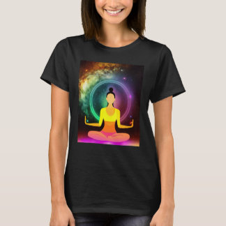 Yoga Girl Female Sun Salutation Meditation Chakra T Shirt