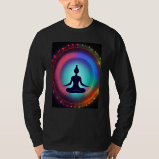 Yoga Girl Female Sun Salutation Meditation Chakra  T Shirt