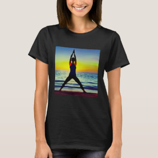 Yoga Girl Female Sun Salutation Meditation Chakra T Shirt