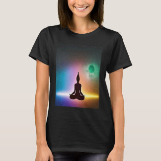 Yoga Girl Female Sun Salutation Meditation Chakra  T Shirt