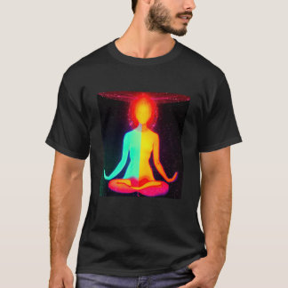 Yoga Girl Female Sun Salutation Meditation Chakra  T Shirt