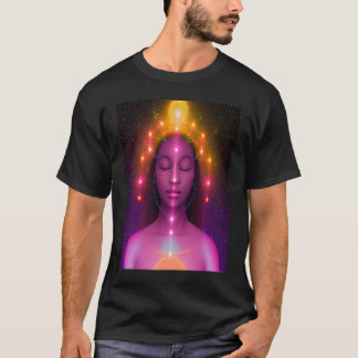Yoga Girl Female Sun Salutation Meditation Chakra  T Shirt