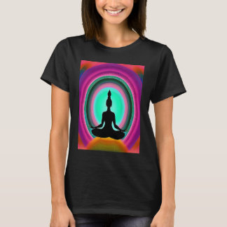Yoga Girl Female Sun Salutation Meditation Chakra  T Shirt
