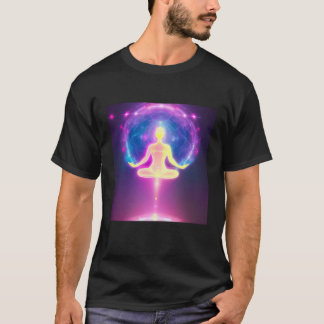 Yoga Girl Female Sun Salutation Meditation Chakra  T Shirt