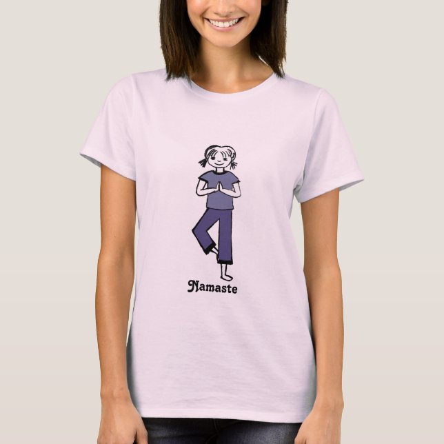 Yoga Girl - Funny Yoga Tees (Petite) Tee (Framsida)