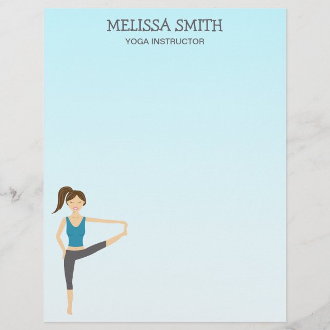 Yoga Girl in Hand to Toe Pose and Yoga Instructor (Framsida)